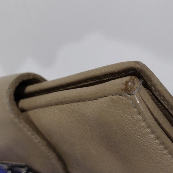 Salvatore Ferragamo Beige Leather Long Wallet Women – Luxury Designer Gancini - Picture 9 of 16